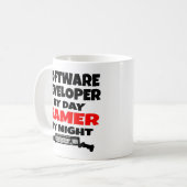 Software Developer Gamer Kaffeetasse (Vorderseite Links)