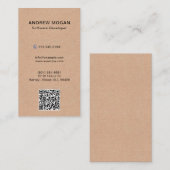Software Developer Kraft Style Texture Visitenkarte (Vorne/Hinten)