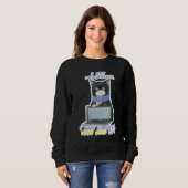 Software Developer Make Computer Black Cat Program Sweatshirt (Vorne ganz)