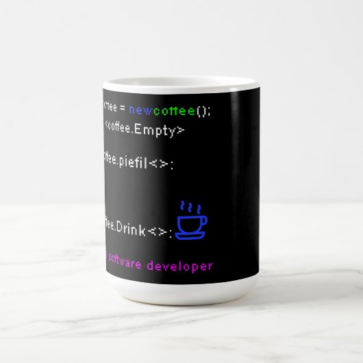 Software Developer PC Coffee Drink Coding Coding E Kaffeetasse (Mittel)