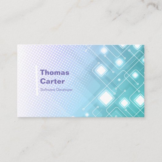 Software Developer Programer International Card Visitenkarte (Vorderseite)