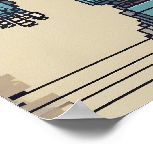 Software Developer Programmer Coding Tech Geek Com Poster (Ecke)