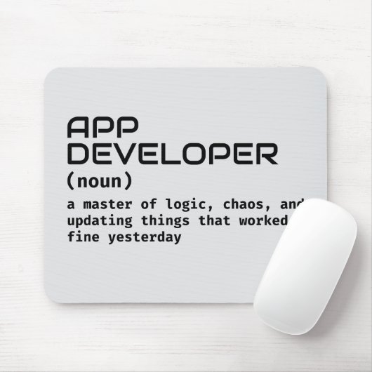 Software Developer Work Desk Spaß Mousepad (Mit Mouse)