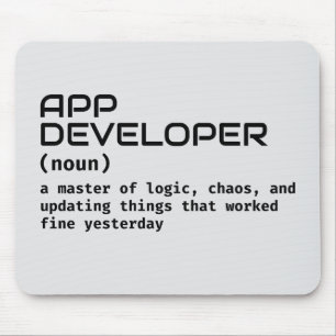 Software Developer Work Desk Spaß Mousepad