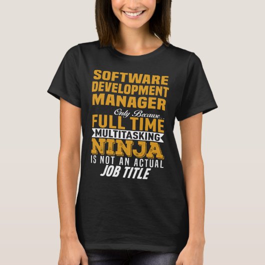 Software Development Manager T-Shirt (Vorderseite)