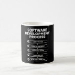 Software Development Process Funny Gift Kaffeetasse<br><div class="desc">Wenn Ihr Sohn nach Uni geht,  um Informatik zu studieren,  wird er dieses lustige Top als besonderes Geschenk Liebe. Ideal für jeden Software-Entwickler oder einfach nur einen allgemeinen IT-Entwickler.</div>