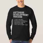 Software Development Process Programmer Coder Nerd T-Shirt (Vorderseite)
