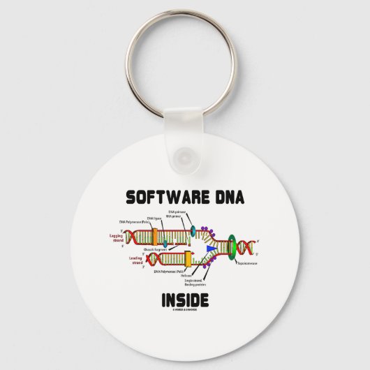 Software-DNA-Inside (DNA-Replikation) Schlüsselanhänger (Vorderseite)