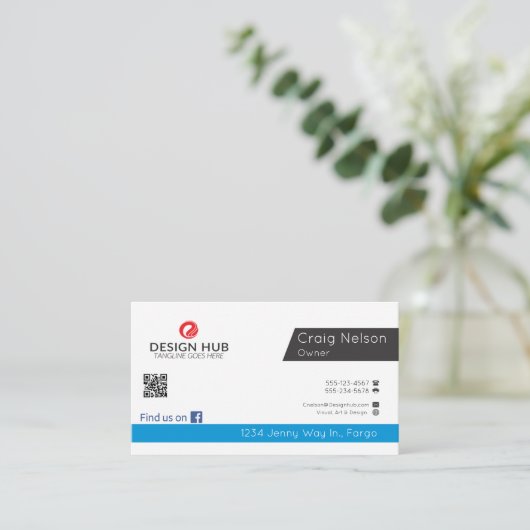 Software Engineer berufliche Visitenkarte (Stehend Vorderseite)