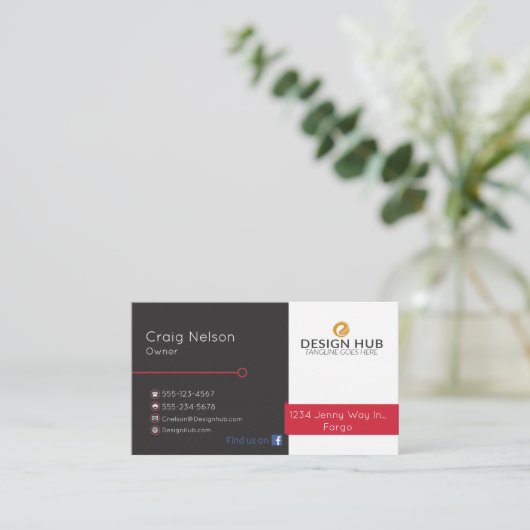 Software Engineer berufliche Visitenkarte (Stehend Vorderseite)