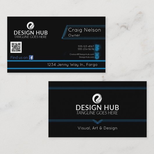 Software Engineer berufliche Visitenkarte (Vorne/Hinten)