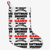 Software Engineer by Day Gamer by Night Kleiner Weihnachtsstrumpf (Vorderseite)