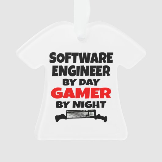 Software Engineer by Day Gamer by Night Ornament (Vorderseite)