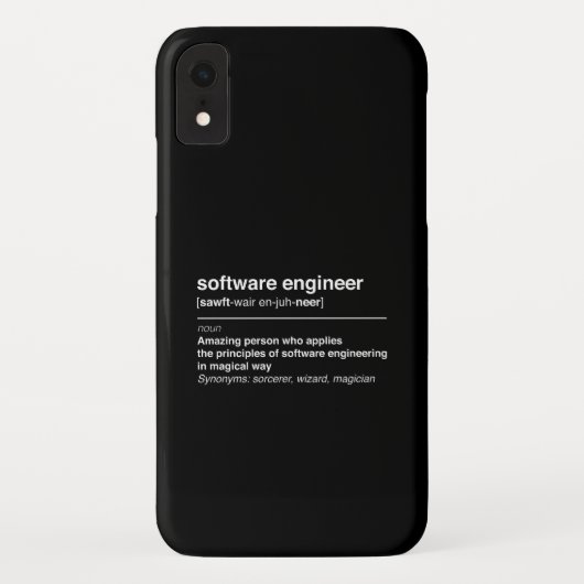 Software Engineer Case-Mate iPhone Hülle (Rückseite)