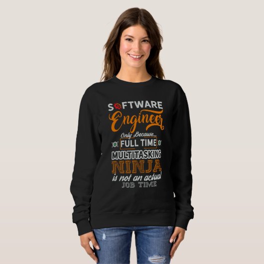 Software Engineer Coder Programmer 4 Sweatshirt (Vorne ganz)