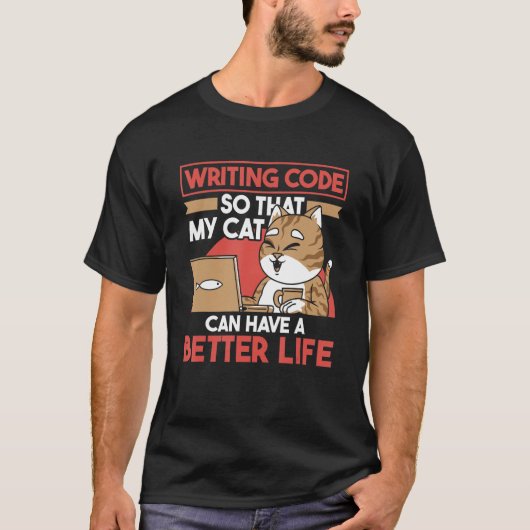 Software-Engineer Coding-Cat-Prog T-Shirt (Vorderseite)