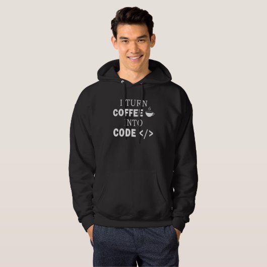 Software Engineer Coffee Computer Programmer Codin Hoodie (Vorne ganz)