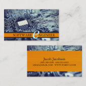 Software-Engineer, Computer Business Card Visitenkarte (Vorne/Hinten)