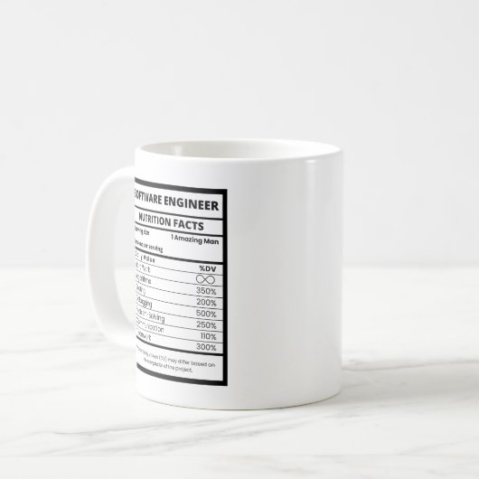 Software Engineer Cool Tech-Enthusiast Kaffeetasse (Vorderseite Links)