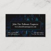 Software Engineer Cyber Security Business Card Visitenkarte (Vorderseite)