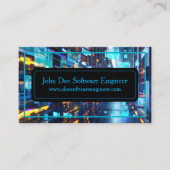 Software Engineer Cyber Security Business Card Visitenkarte (Vorderseite)