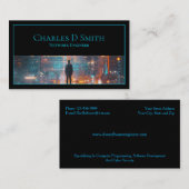 Software Engineer Cyber Security Business Card Visitenkarte (Vorne/Hinten)