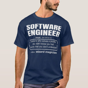 Software Engineer Definition Coder-Geschenk T-Shirt