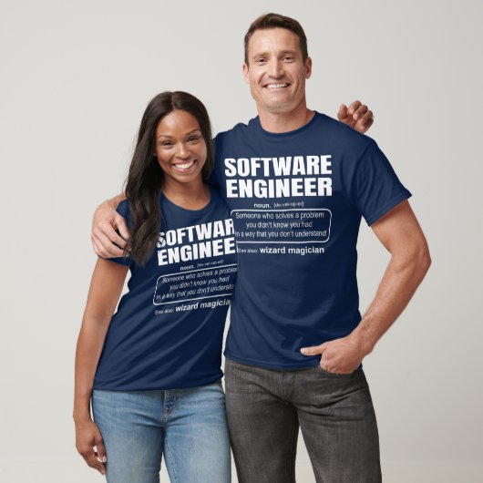 Software Engineer Definition Coder-Geschenk T-Shirt (Unisex)