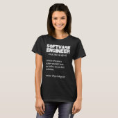 Software Engineer Definition Coder T-Shirt (Vorne ganz)