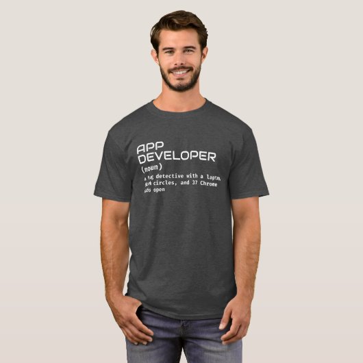 Software Engineer - Funny App Developer T-Shirt (Vorne ganz)