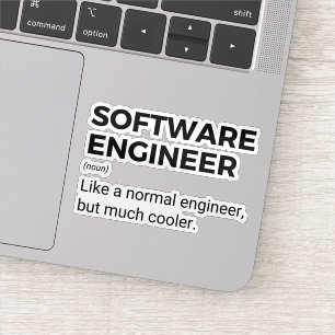 Software Engineer Funny Developer Sprichwort Aufkleber