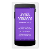 Software-Engineer für Handy-App-Entwickler Magnetische Visitenkarte (Vorderseite Vertikal)