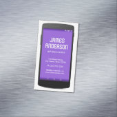 Software-Engineer für Handy-App-Entwickler Magnetische Visitenkarte (Beispiel)