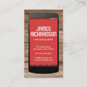 Software-Engineer für Handy-App-Entwickler Visitenkarte