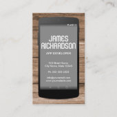 Software-Engineer für Handy-App-Entwickler Visitenkarte (Vorderseite)