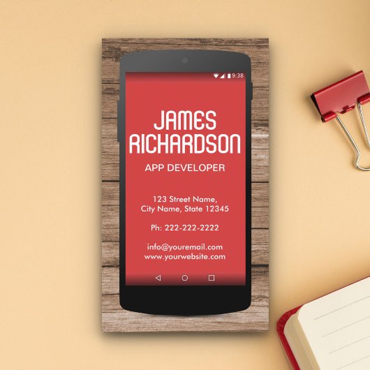 Software-Engineer für Handy-App-Entwickler Visitenkarte