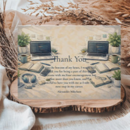 Software Engineer Graduation Dankeskarte