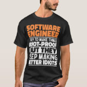 Software-Engineer Ich versuche, Dinge zu erstaunli T-Shirt (Vorderseite)