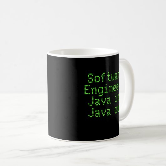Software Engineer: Java in Java heraus Kaffeetasse (VorderseiteRechts)