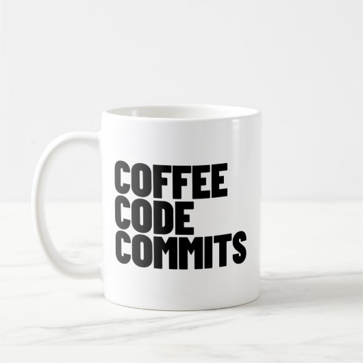 Software Engineer Leben - Kaffee Code Commits Entw Kaffeetasse (Links)