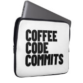 Software Engineer Leben - Kaffee Code Commits Entw Laptopschutzhülle (Vorne Rechts)