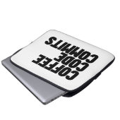 Software Engineer Leben - Kaffee Code Commits Entw Laptopschutzhülle (Vorne Knopf)