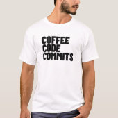 Software Engineer Life - Coffee Code Commits Devel T-Shirt (Vorderseite)