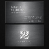 Software Engineer Metallic QR Code Visitenkarte