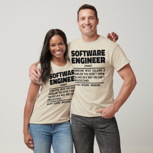 Software Engineer Noun Computer Geek Coding Lover T-Shirt (Unisex)
