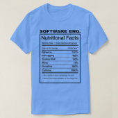 Software Engineer Nutrition Facts Funny Swe Motor T-Shirt (Design vorne)