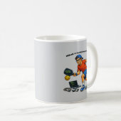 Software Engineer Playing Pickleball with a Paddle Kaffeetasse (VorderseiteRechts)