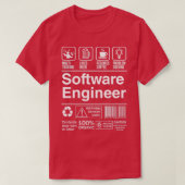 Software Engineer Product Label Funny Gift 2 T-Shirt (Design vorne)