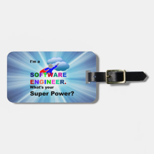 Software Engineer Superhero Gepäckanhänger