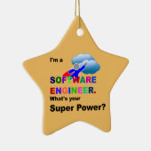 Software Engineer Superhero Keramikornament (Rechts)